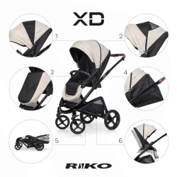 Универсальная коляска 2 в 1 Riko XD PRO