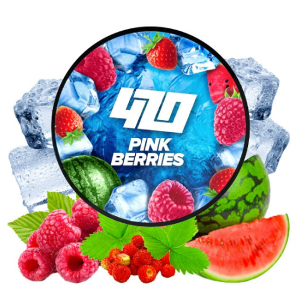 Табак 420 Frost Line Pink Berries (Земляника Малина Арбуз Лед) 100г