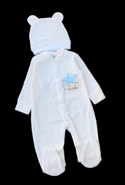 Чоловічок з шапочкою "Ведмедик", велюр ТМ "Happy Тот" (68 см)