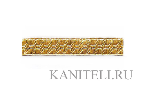 Тесьма металлизированная декоративная серебро «Классика»  13мм