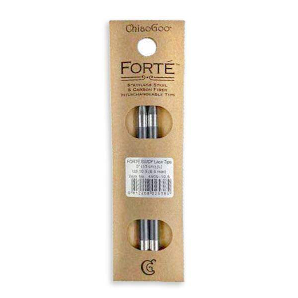 Cпицы ChiaoGoo Forté Stainless Steel & Carbon Fiber Tips (13 cm)