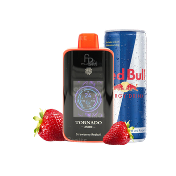 RandM Tornado 25000 - Strawberry Red Bull 5%