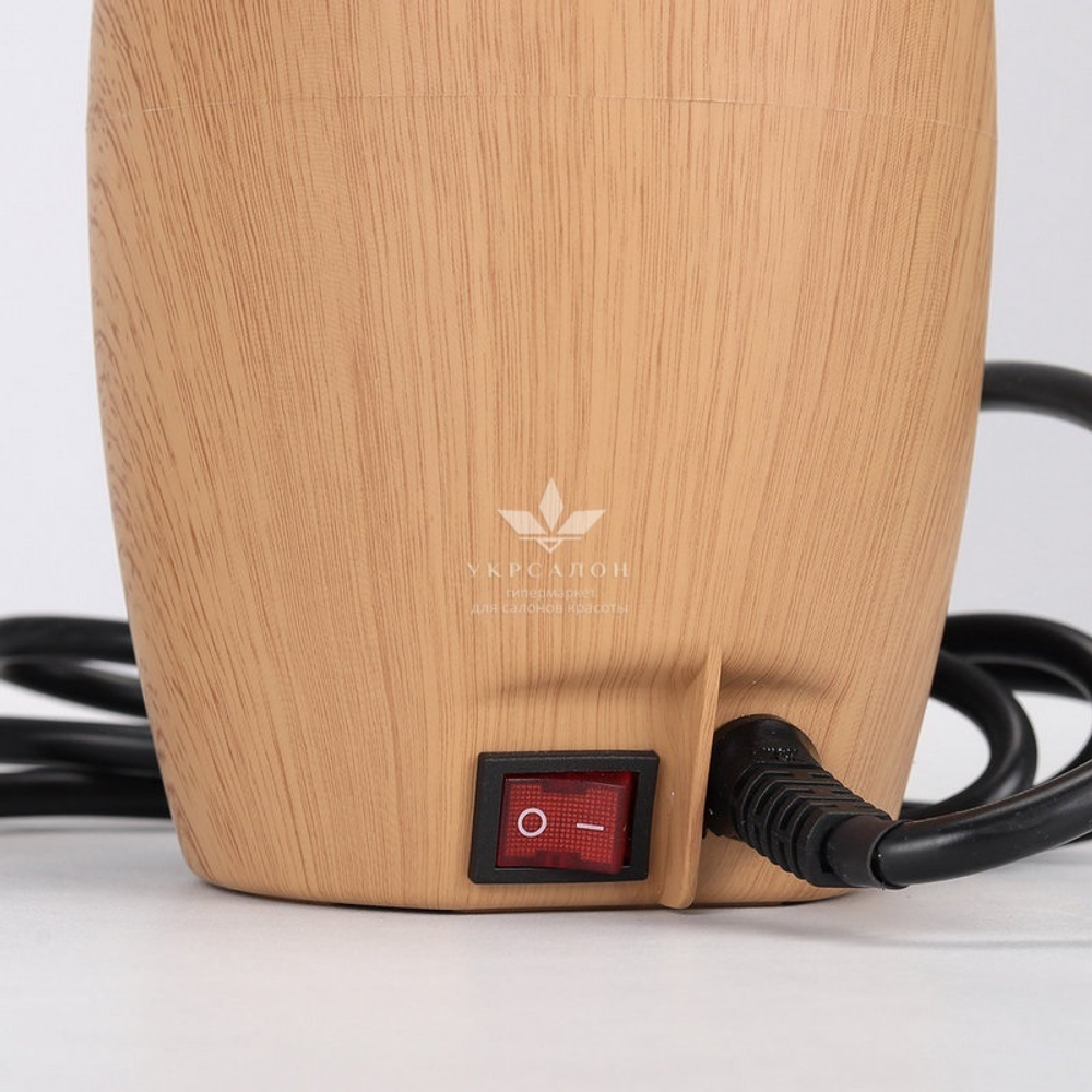 Підігрівач для масажної олії з флаконом 300 мл, світло-коричневий