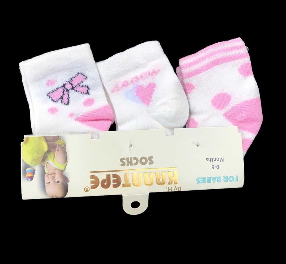 Шкарпетки "Серденько", котон ТМ "Karatepe socks" (0-6 міс)