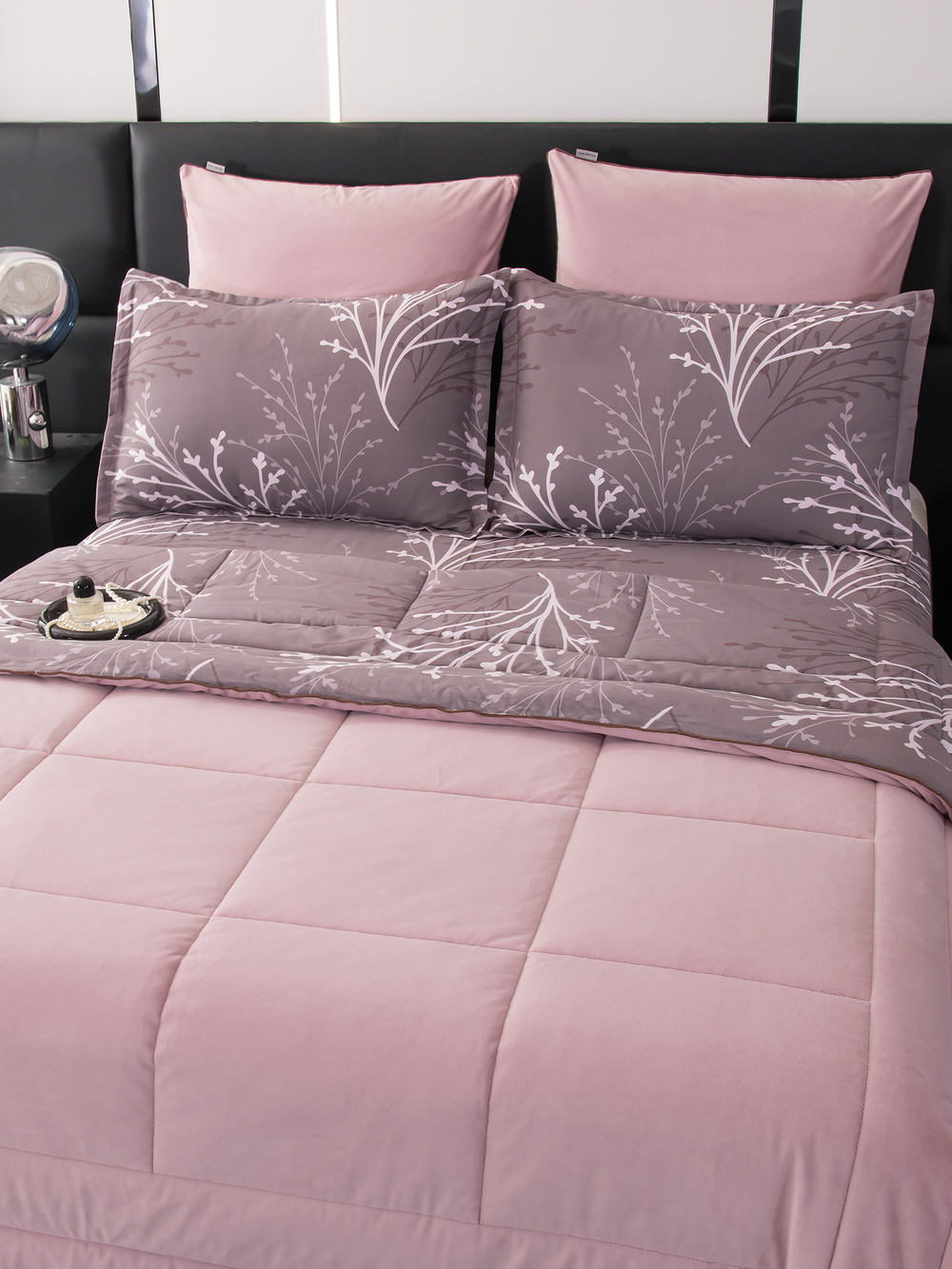 Комплект постельного белья Сатин Velouria Luxe с Одеялом VL006