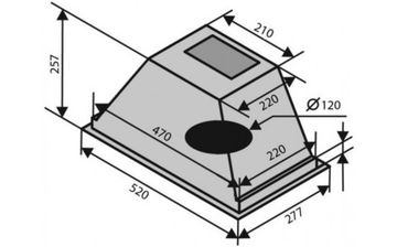 Витяжка VENTOLUX PUNTO 60 (750) PB