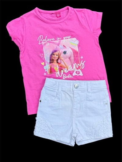 Костюм 2в1: футболка, шорти "Barbie", бавовна, котон ТМ "Primark" (92-98 см)
