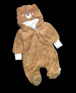 Комбінезон (ромпер) із капюшоном "Bear", набивна махра ТМ "Ля-ля"