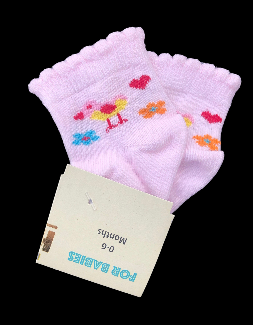 Шкарпетки "Веселка", котон ТМ "Karatepe socks" (0-6 міс)