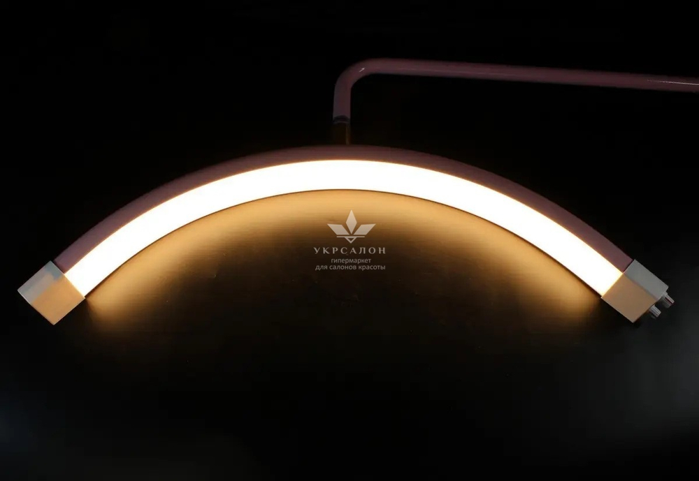 Безтіньова Led лампа для бьюті майстра Smart Moon Light HD-M8X, 60 Вт, рожева