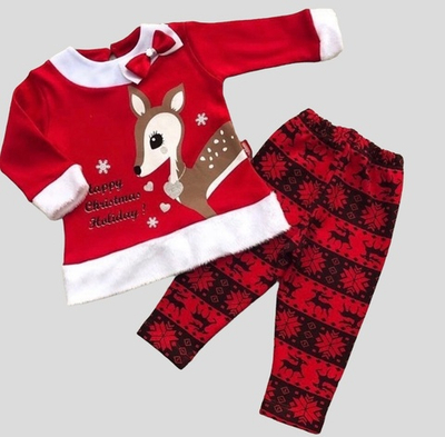 Костюм 2в1: світшот, штани "Новорічний", футер