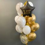 гелеві шарики київ на день народження чорні та золоті