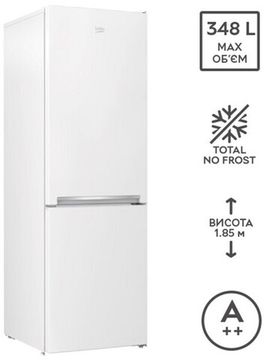 Двокамерний холодильник BEKO RCNA366K30W