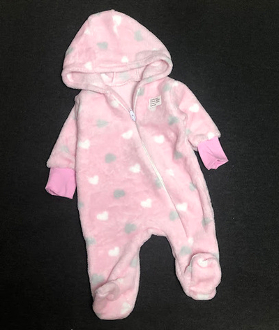 Комбінезон (ромпер) з капюшоном, махра ТМ "All" (56-62 см)