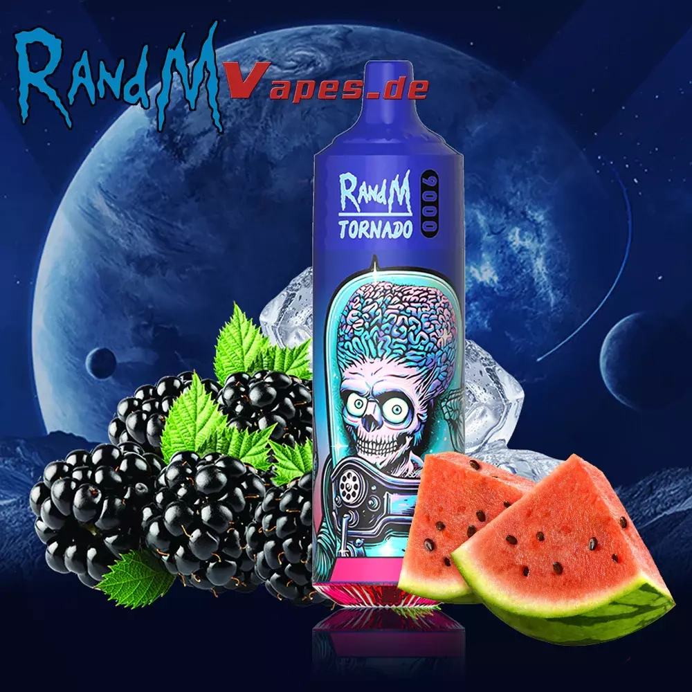 RandM Tornado 9000 Watermelon Brazz Ice 5% nic