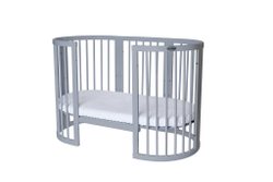 Детская кроватка-трансформер Ingvart Smart Bed 9 в 1 Oval (60*72) с сердечками