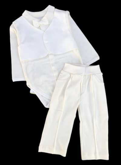 Костюм 2в1: боді довгий рукав та штани "Елегант" ТМ "Happy Tot" (68 см)