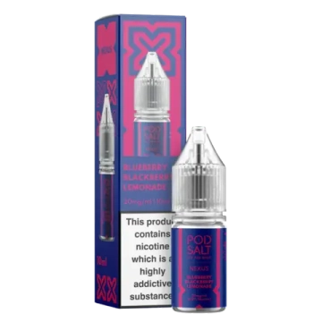 Pod Salt Liquid - Nexus Blueberry Blackberry Lemonade (10ml, 2%)