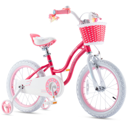 Детский двухколесный велосипед для девочки Royal Baby Stargirl 18 дюймов RB18G-1 с корзиной