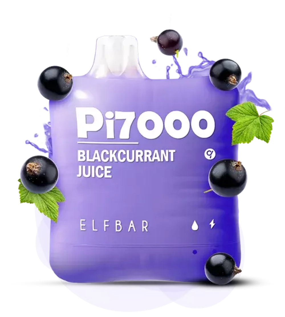 ELF BAR Pi7000 Blackcurrant Juice 5% nic