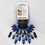 Набор для капельного полива "START Professional 200м". Капельная лента, краники, заглушки, ремонтники.