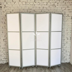 Ширма с серебристой рамкой