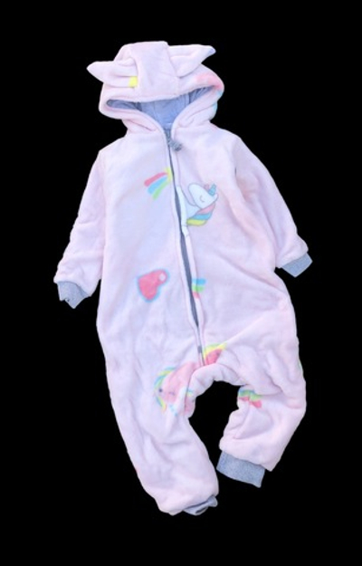 Комбінезон з капюшоном "Єдиноріжки", велсофт, бавовна ТМ "P4"