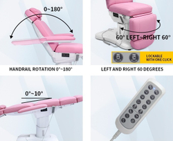 Косметологічна електрична кушетка L157A (4 мотора) White
