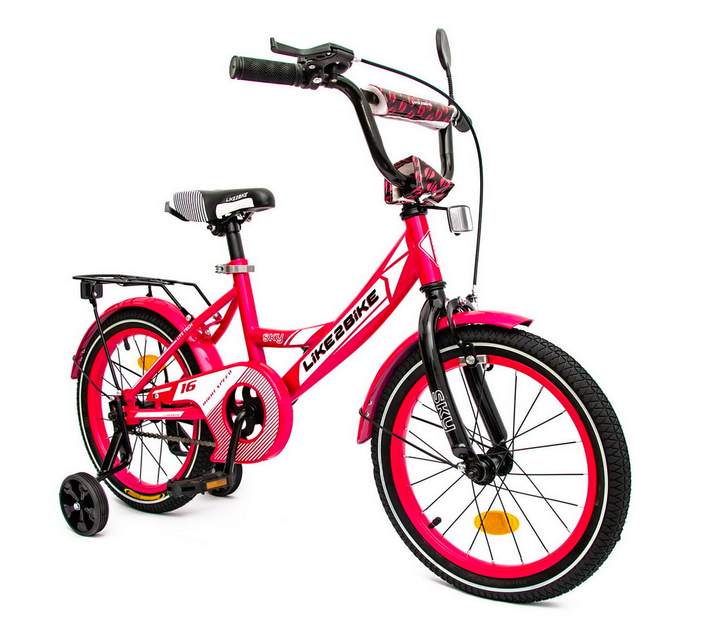 Детский велосипед Like2bike Sky 16 дюймов с багажником