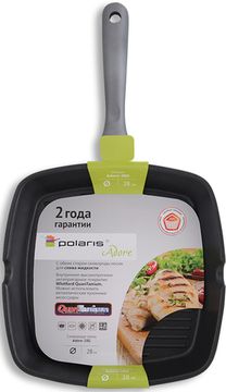 Сковорода гриль Polaris Adore-28G Ø28 см без кришки (Adore-28G)