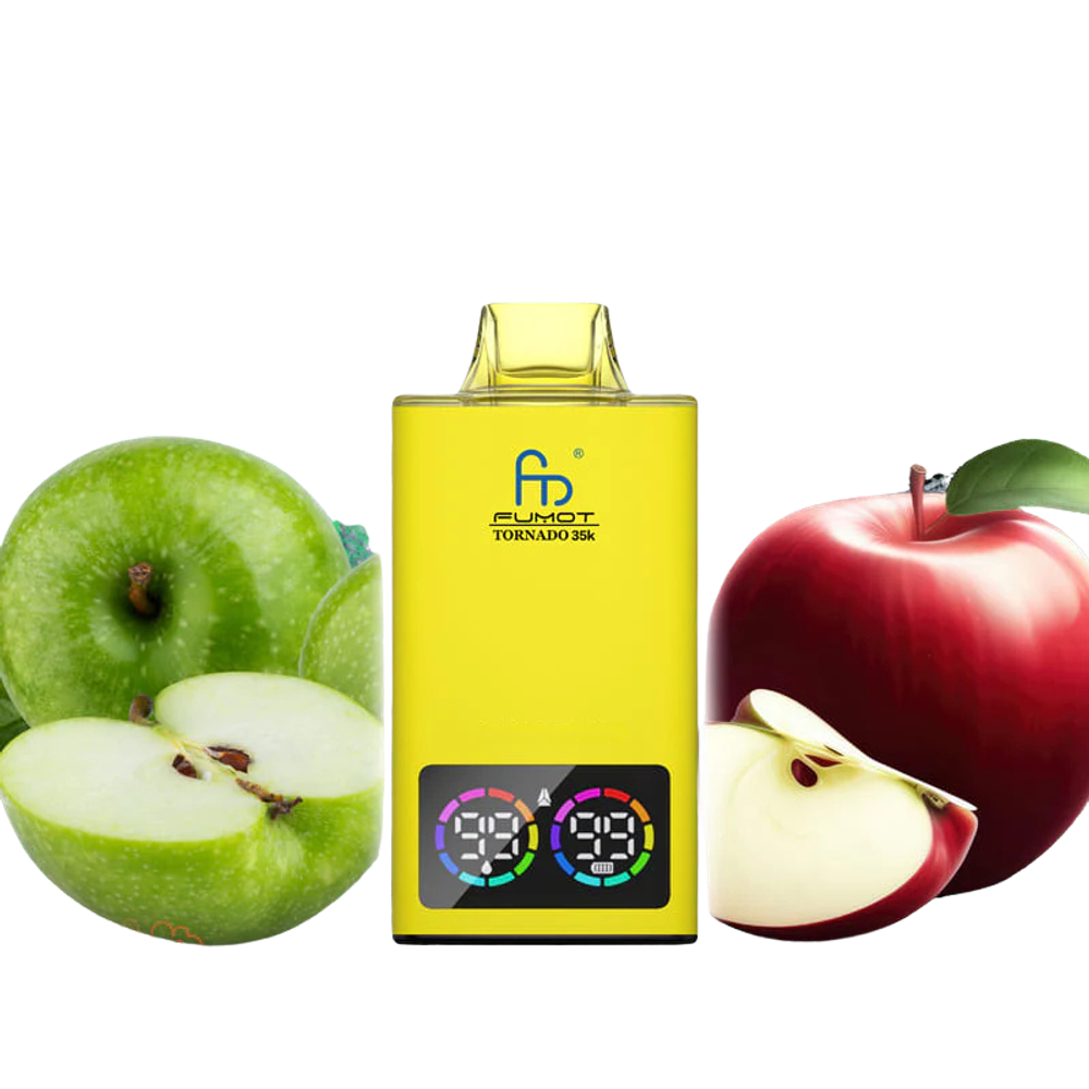 RandM Tornado 35000 - Green Apple Citrus 5%