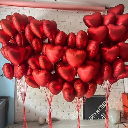 Повітряні кульки серця