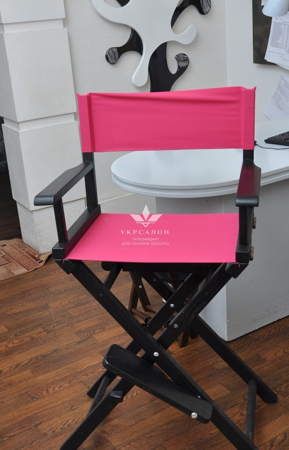 Складаний стілець для візажу Apolo 6 black