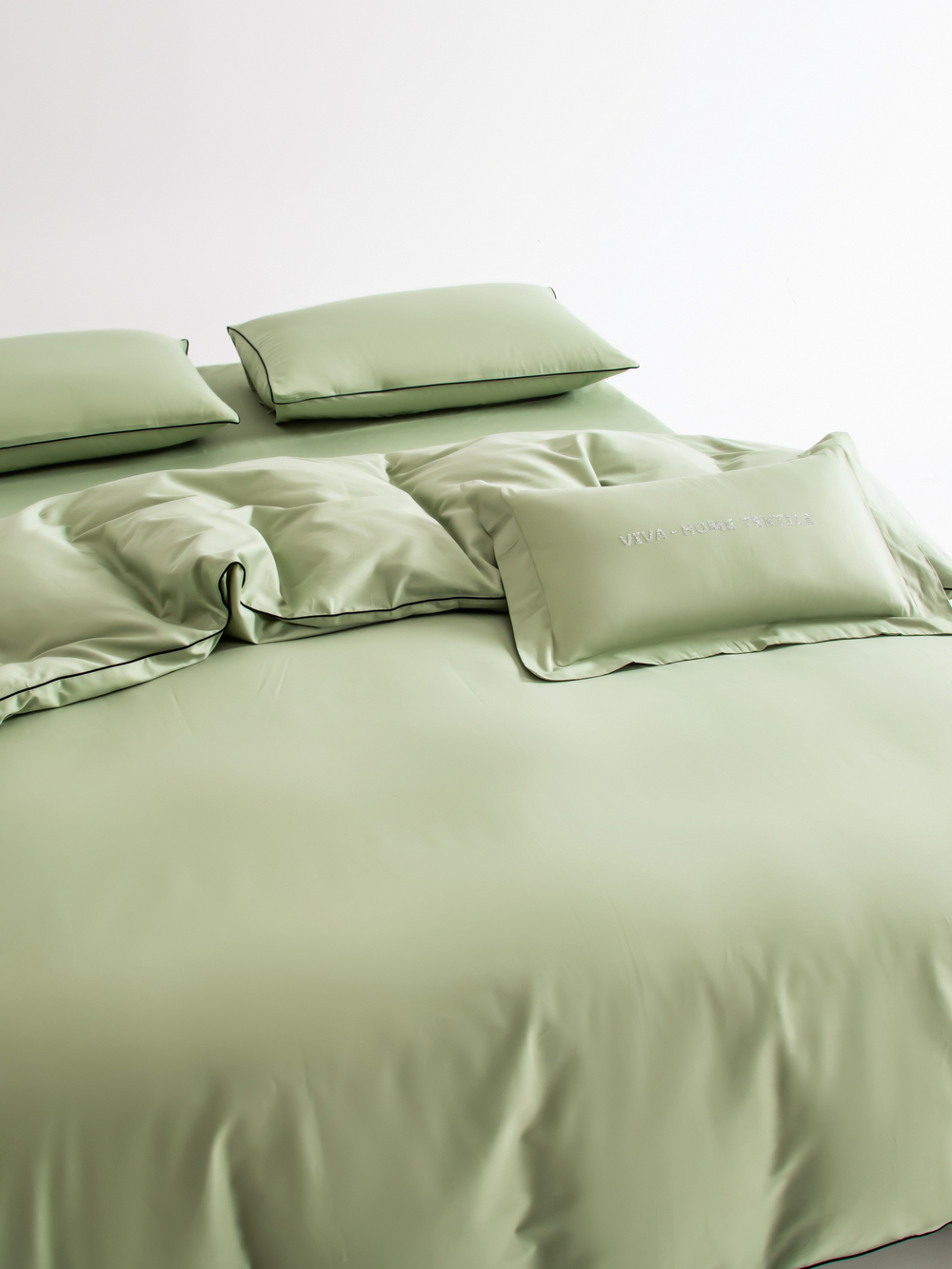 Комплект постельного белья Однотонный Сатин Элитный OCE012