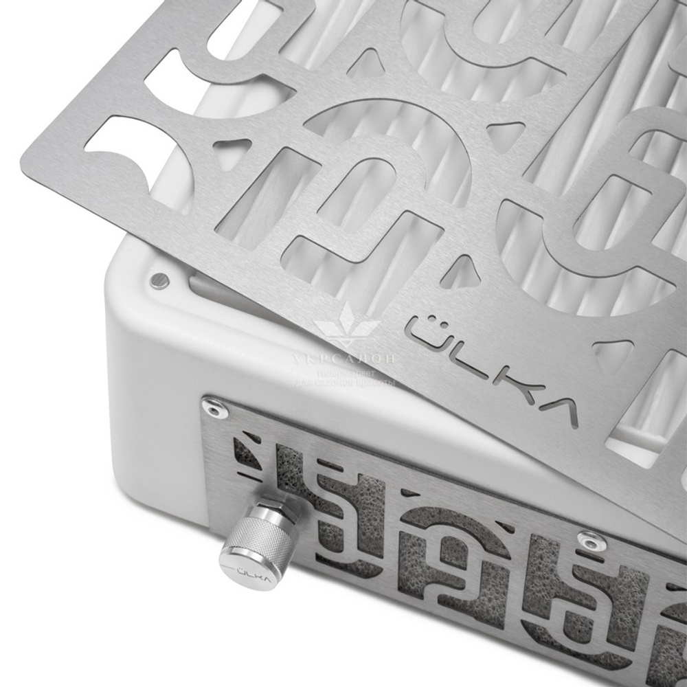 Витяжка для манікюру настільна Ulka Prime, колір білий (сітка металік)