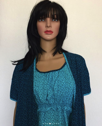 Комплект 2в1, для вагітних і годуючих мам, бавовна: халат, сорочка "Trico" (розмір S)