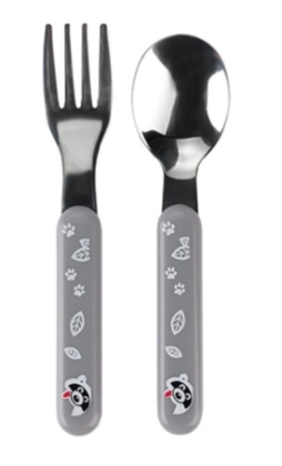 Ложка та виделка з нержавіючої сталі, ТМ "BabyOno"