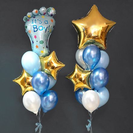 Повітряні кульки на виписку хлопчика