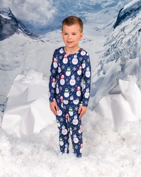 Термобелье для мальчика с принтом снеговики (арт. 5722400212)