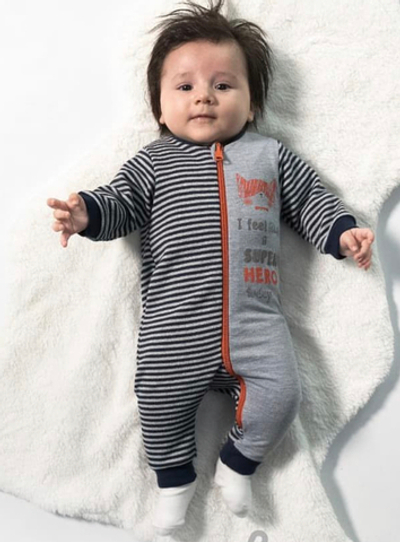 Ромпер "Super Hero", двунитка з начосом, ТМ "Bebetto" (74 см)