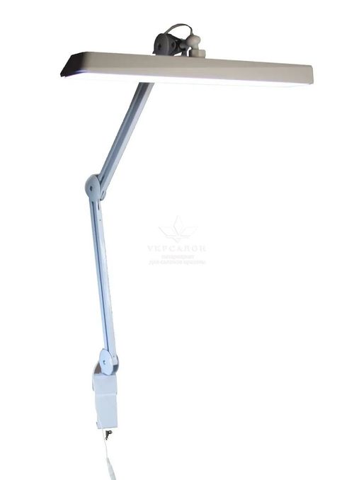 Настольная светодиодная бестеневая Led лампа для бьюти мастера на струбцине KMS-1005 (9501), 30 Вт, белая