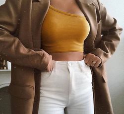 Топ - бралетт в рубчик на одну бретель