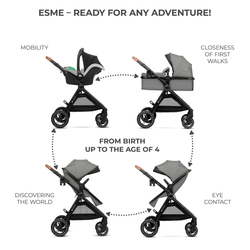 Универсальная коляска 3 в 1 Kinderkraft Esme