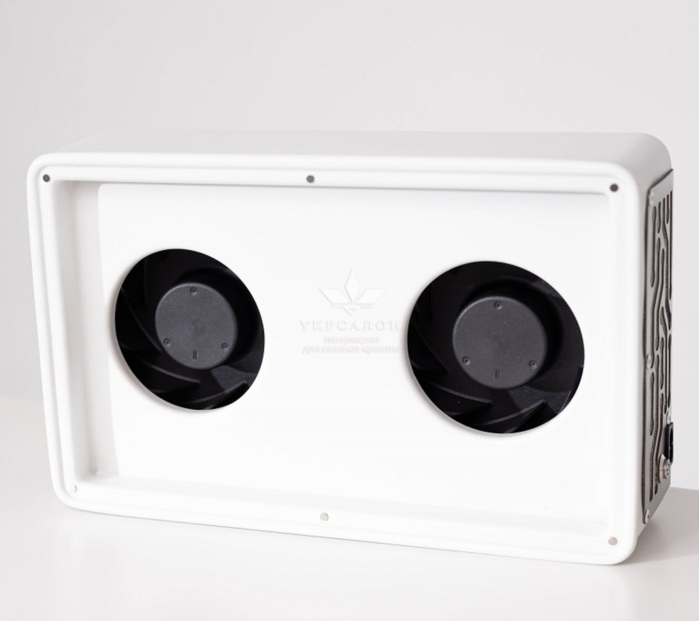 Вытяжка для маникюра настольная Ulka Nano, цвет белый (сетка металлик)