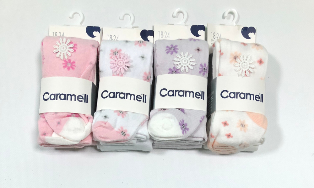 Колготки "Квіточка", котон ТМ "Caramell" (12-18 міс)