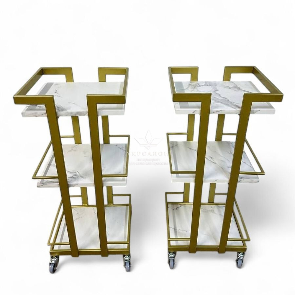 Косметологічний візок Mark 07 Gold ДСП