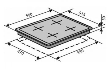 Варильна поверхня газова VENTOLUX HSF640-K3G T (BK)