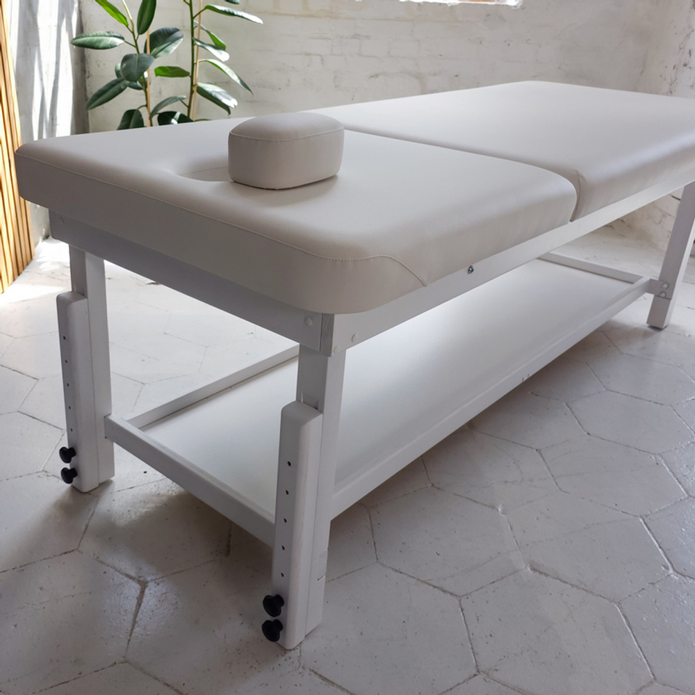 Стаціонарний масажний стіл KP-11 White