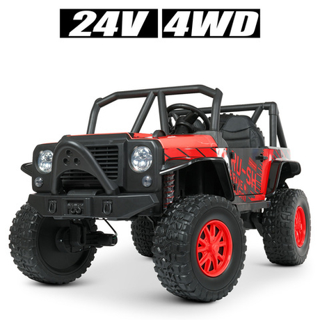 Дитячий електромобіль позашляховик Jeep 4WD M 4878EBLR (24V)