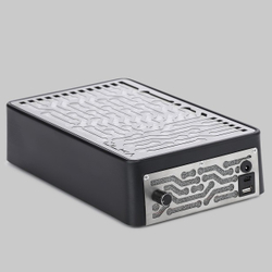 Вытяжка для маникюра настольная Ulka Nano, цвет черный (сетка металлик)